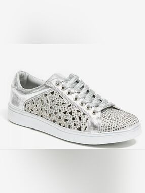 Lady Couture Paris Sneaker Silver Metallic